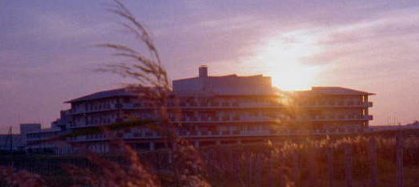 浦安海岸の夕陽